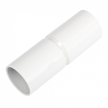 Патрубок-муфта белая d32 мм (36шт/324шт уп/кор) Промрукав (PR.01732б)