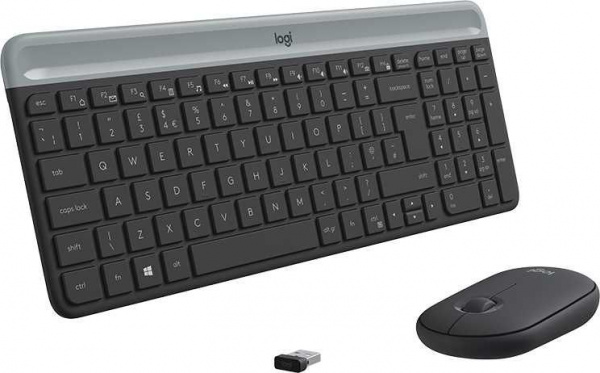 Комплект (клавиатура+мышь) LOGITECH MK470 GRAPHITE, черный