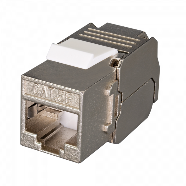 (10-0328-1) Keystone Jack 8P8C (RJ-45) FTP Cat.5e заделка без инструмента 180° (DIY)