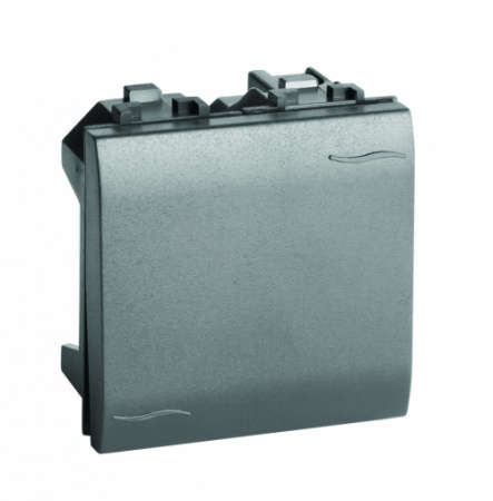 (77032N) Инвертор (промежуточный переключатель), черный, 2мод. (10 шт/уп)