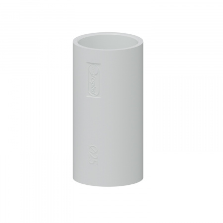 (49525-50W) Муфта для аспирационной системы D25мм, АБС, цвет белый Экопласт