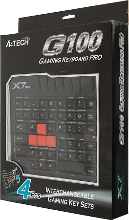 (G100) Игровой блок A4Tech X7-G100 черный USB Multimedia for gamer