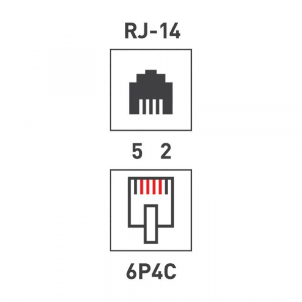(05-1012-3) Джек телефонный 6P4C PROCONNECT