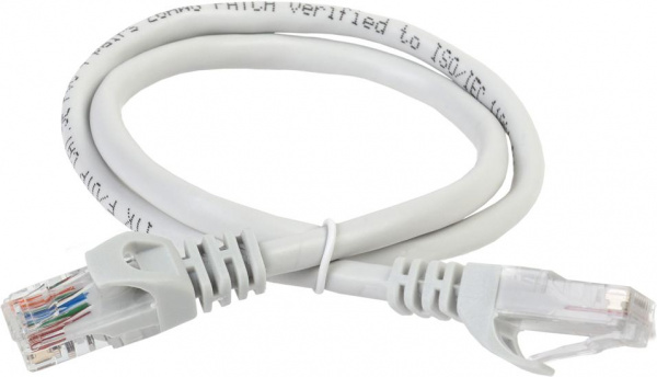(PC01-C5EU-2M) ITK Коммутационный шнур (патч-корд), кат.5Е UTP, 2м, серый