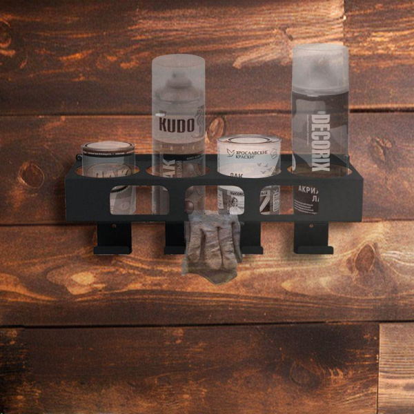 (38-0654) Держатель-органайзер для покрасочных работ, настенный, черный REXANT