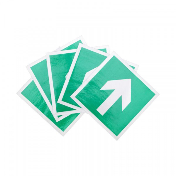 (56-0029) Эвакуационный знак "Направляющая стрелка"100х100 мм REXANT