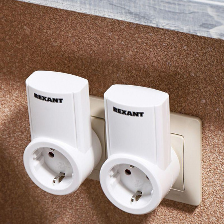 (10-6025) Радиоуправляемая розетка c пультом Rх-002 (один пульт, две розетки)