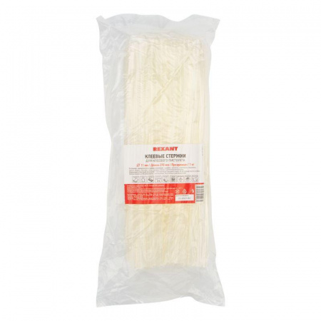 (09-1857-1) Клеевой стержень d=11.3мм L=270мм Прозрачный t-85°C, вязкость 18.000Pa.s, 1кг REXANT