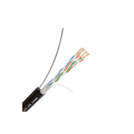 Кабель с одножильным тросом NetLink NL-CU UTP 4PR 24 AWG CAT5e 305м ВНЕШНИЙ