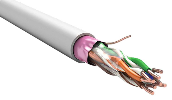 (LC1-C5E04-367) ITK Витая пара F/UTP 5E 4х2х0,52 нг(А)-FRHF оранж. (305м)