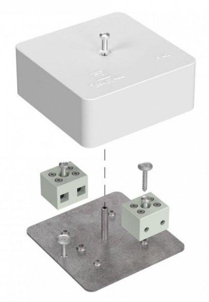 Коробка огнестойкая для кабель-канала 40-0450-FR6.0-4 Е15-Е120 RAL9003 75х75х30 (87 шт/кор) Промрукав (40-0450-FR6.0-4)
