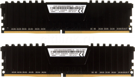 Модуль памяти CORSAIR Vengeance LPX CMK16GX4M2A2666C16 DDR4 - 2x 8ГБ