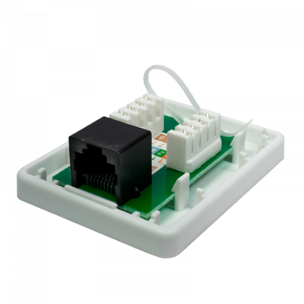 (10-0355-1) Компьютерная розетка 8P8C (RJ-45), UTP, 6, 1 порт (DIY)