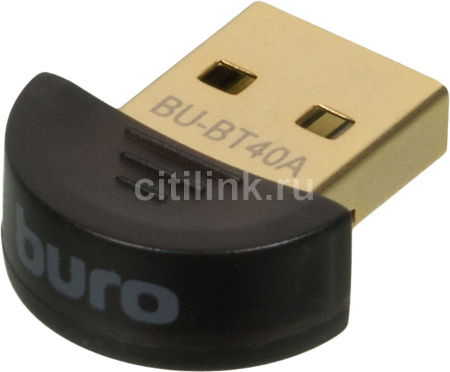 Адаптер USB Buro BU-BT40A Bluetooth 4.0+EDR class 1.5 20м черный