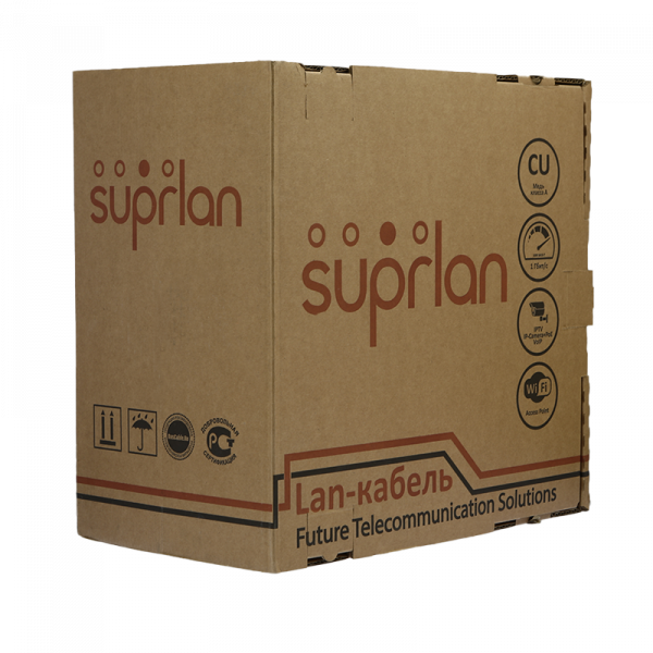 (01-0328-9) Кабель витая пара SUPRLAN Standard UTP Cat.5e 4x2xAWG24 Cu PVC Indoor 305м (01-0328-9) Кабель витая пара SUPRLAN Standard UTP Cat.5e 4x2xAWG24 Cu PVC Indoor 305м