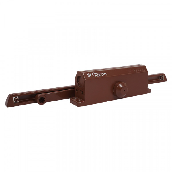 SL Доводчик НОРА-М №4S Slider (от 70 до 110 кг) (коричневый) со скользящей тягой
