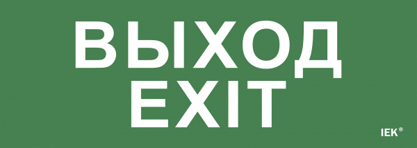 (LPC10-1-28-10-VYHD) Этикетка самоклеящаяся 280х100мм "Выход-EXIT" IEK