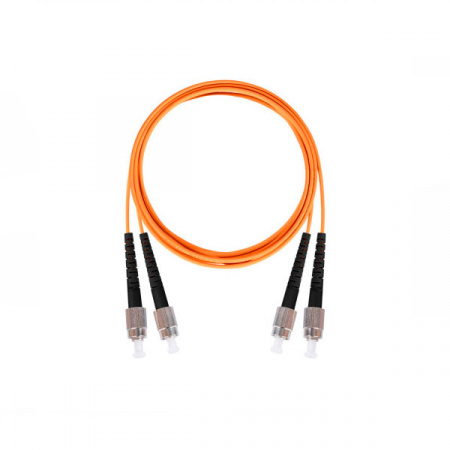 (ЛЮ-ШОС-22н3.FCU.FCU.50) Шнур оптический соединительный, двойной, многомодовый MM 50/125 OM2, FC/UPC-FC/UPC, LSZH нг(А)-HF, 5 м