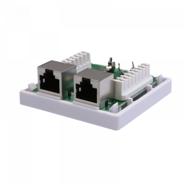 (10-0353-1) Компьютерная розетка 8P8C (RJ-45), FTP, 6, 2 порта (DIY) (10-0353-1) Компьютерная розетка 8P8C (RJ-45), FTP, 6, 2 порта (DIY)