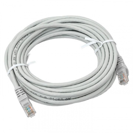 (TRP-5EUTP-PVC-7M-GY) Патч-корд TERACOM PRO Cat.5E неэкранированный UTP оболочка PVC серый (7,0м)