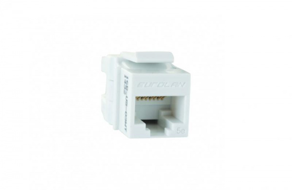 Eurolan 16B-U5-03WT Модуль UTP категории 5е keystone, белый