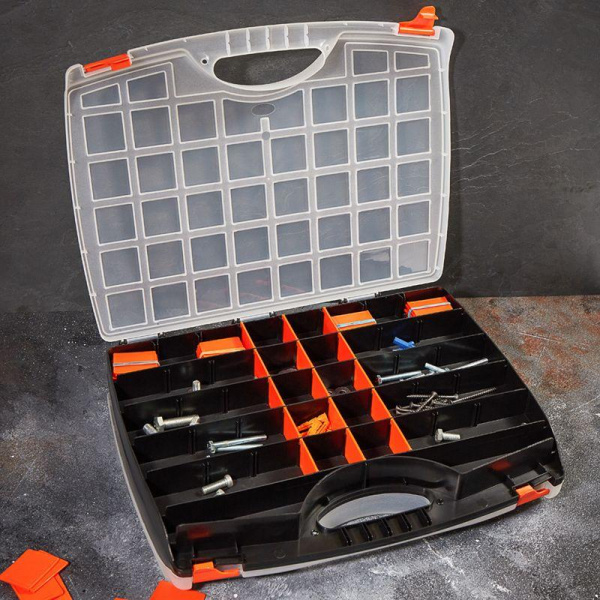 (12-5021-4) Ящик пластиковый универсальный (двойной) Proconnect 425х330х85 мм