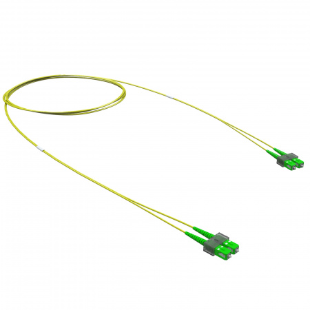 (RNPC9DCACA3) Оптический коммутационный шнур Duplex SC/APC-SC/APC, 9/125 (OS2), 3 м