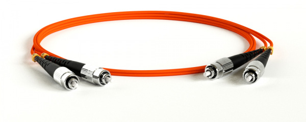 (387989)Hyperline FC-D2-62-FC/PR-FC/PR-H-0.5M-LSZH-OR Патч-корд волоконно-оптический (шнур) MM 62.5/125, FC-FC, 2.0 мм, duplex, LSZH, 0.5 м