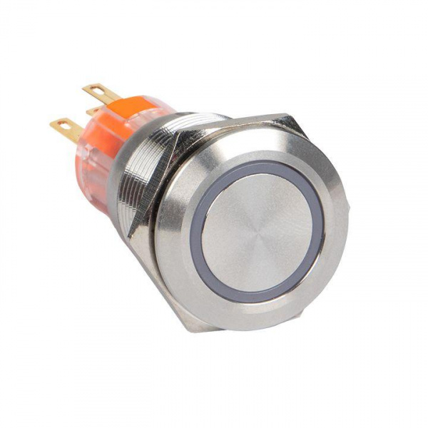 (s-pro67-221) Кнопка S-Pro67 19 мм с фикс. с зеленой подсв. 230В EKF PROxima