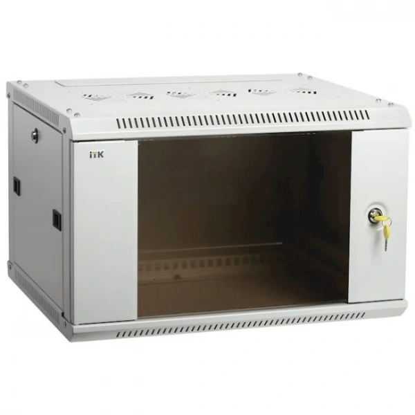 (LWR3-18U64-GF) ITK Шкаф LINEA W 18U 600x450 мм дверь стекло, RAL7035