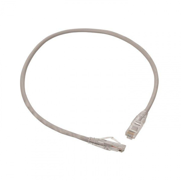 (TRP-5EUTP-PVC-05M-GY) Патч-корд TERACOM PRO Cat.5E неэкранированный UTP оболочка PVC серый (0,5м)