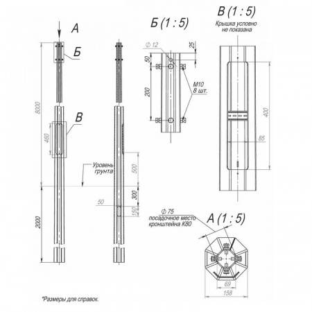Опора ОГКп-8-10-ц