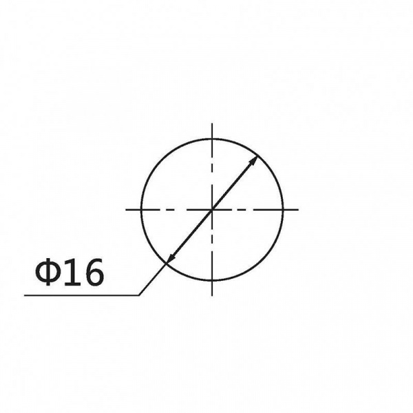 (36-3372) Индикатор Ø16 220V желтый LED REXANT