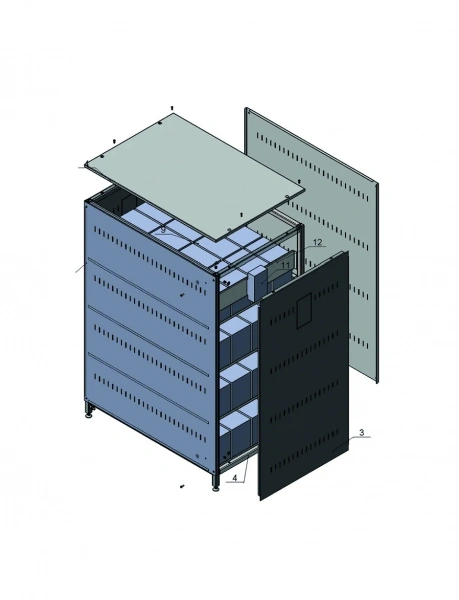 VE-BK 6x10-470W Батарейный шкаф Vektor Energy