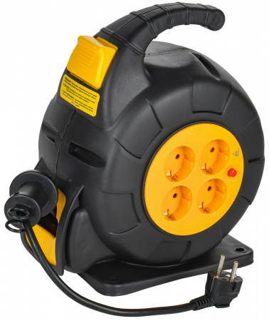 (TW-KP27-16-04-10) TWIST Катушка 4 места УК10 2P+PE/10м 3х1,5мм2 автосмотка IEK