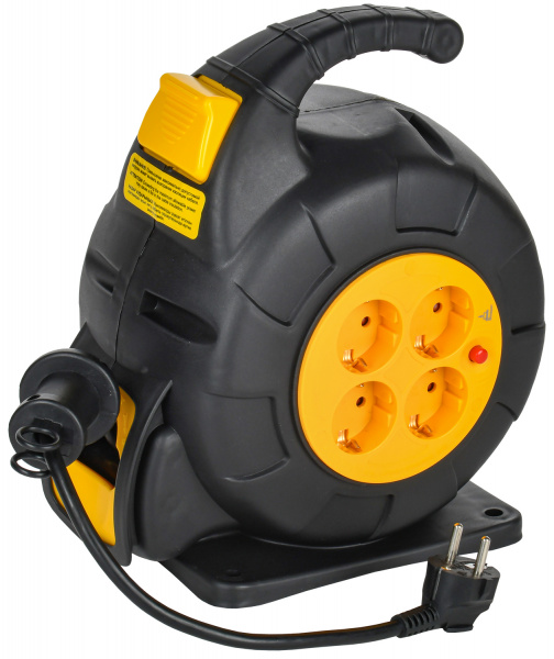 (TW-KP27-16-04-10) TWIST Катушка 4 места УК10 2P+PE/10м 3х1,5мм2 автосмотка IEK
