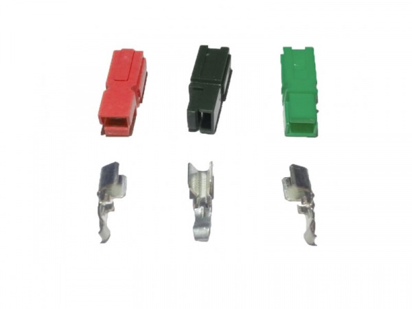 (ANDERSON-45A(3)) Разъём ANDERSON 45A комплект 3 шт (красный, зелёный, чёрный), под Провод ПВС 2х4/6 мм2