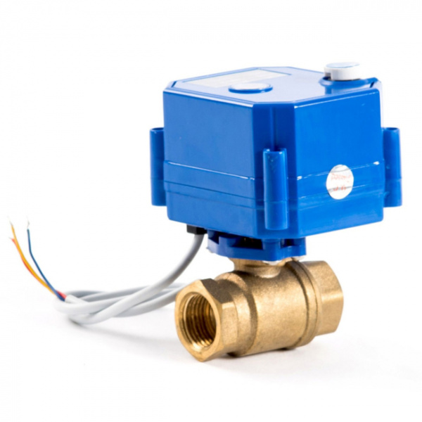 Шаровый кран 1/2" с электроприводом, 12V (163)