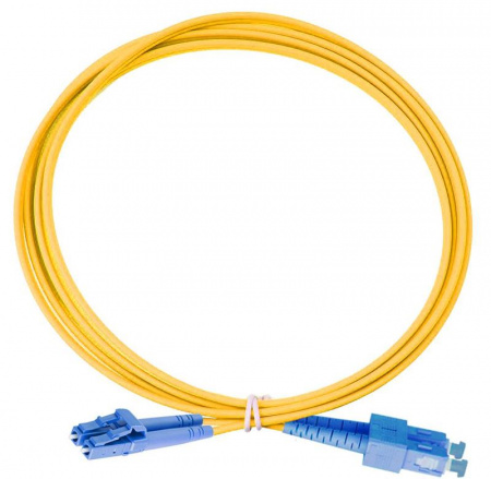 Eurolan 41F-S2-SC-LC-03 Оптический коммутационный шнур дуплексный, OS2, 2х9/125, SC-LC, 3 м