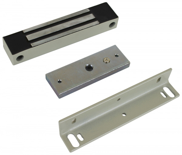 ML-180K Замок электромагнитный с уголком, цвет Серебряный металлик ML-180K Замок электромагнитный с уголком, цвет Серебряный металлик