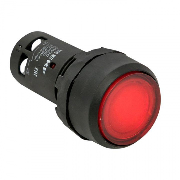 (sw2c-md-r-nc) Кнопка SW2C-10D с подсветкой красная NC 230В EKF PROxima