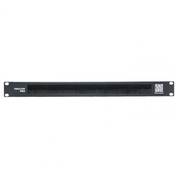 (TRP-1BR-BK) Щёточный ввод TERACOM PRO 1U чёрный