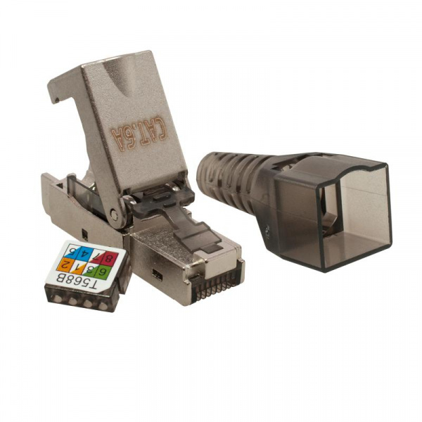 (10-0240) Коннектор 8P8C STP Cat.6A (RJ-45) безынструментальный
