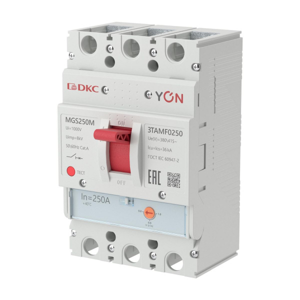 (MGS250M-3TAMF0250) Авт. выкл. YON MGS250 3P 200-250A 36kA