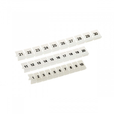 (NUPUTUK-8-81-90H) Маркировка для клемм, ширина 8 мм, от 81 до 90, горизонтальная ориентация , 1 шт. = полоса из 10 маркеров (100 шт/уп)