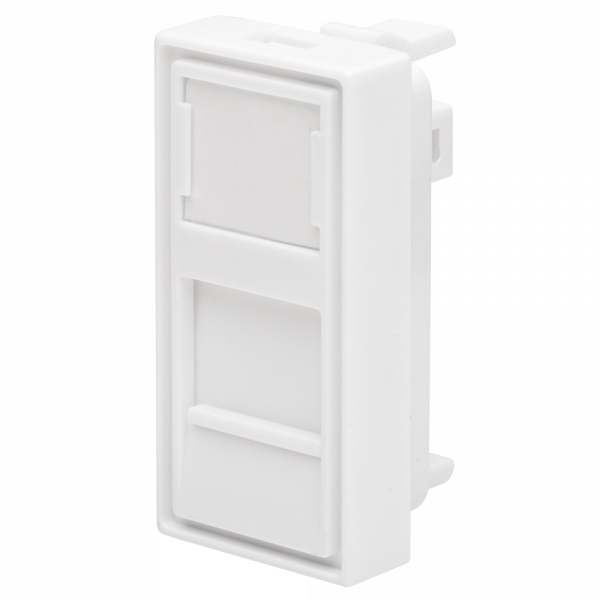 (10-0319-1) Лицевая панель 1 порта (45х22,5, Keystone, шторка) (DIY)