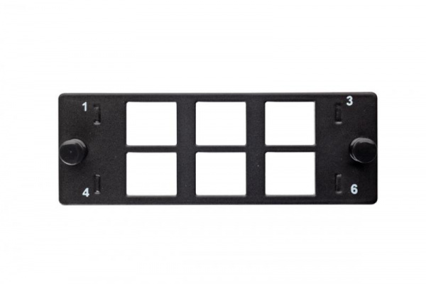 Eurolan 27M-00-01-06BL Планка Q-SLOT 6 × Keystone UTP
