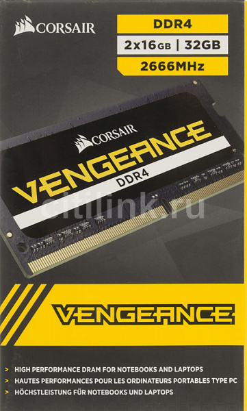 Модуль памяти CORSAIR Vengeance CMSX32GX4M2A2666C18 DDR4 - 2x 16ГБ