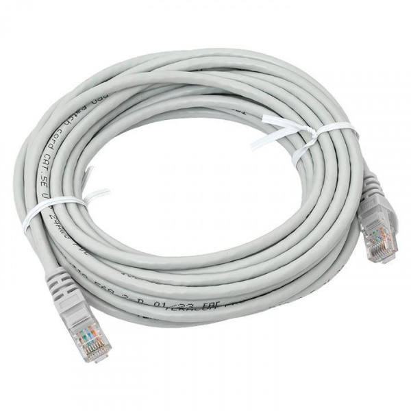 (TRP-5EUTP-PVC-7M-GY) Патч-корд TERACOM PRO Cat.5E неэкранированный UTP оболочка PVC серый (7,0м)