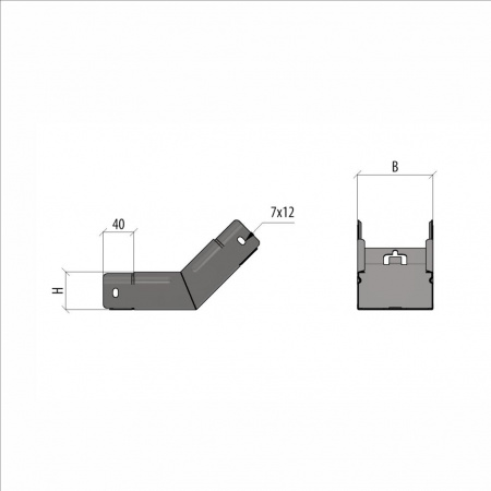 (NLplus45-50-600 HD) Угол внутр. верт. 45 гр. 50х600 мм "ПЛЮС" HD